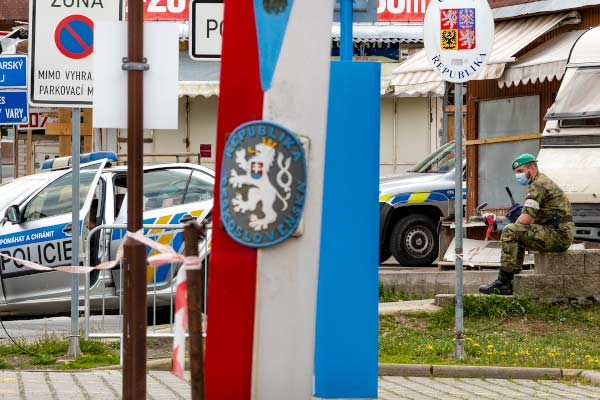 Bewachter Grenzbergang Johanngeorgenstadt