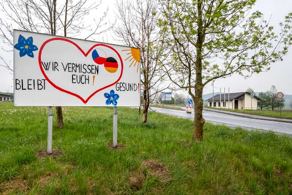 Grenzbergang in Rittersteig, Bayern
