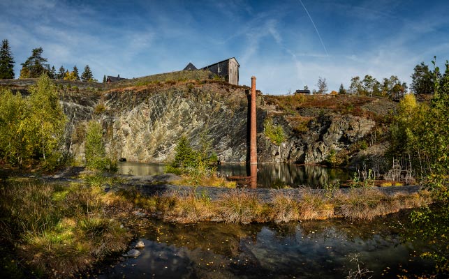 Thringer Schieferpark Lehesten 2018 / Fotografie / Auflage 10 + 2 AP<br />(Zur industriellen Revolution Mitte des 19. Jahrhundert entwickelte Lehesten sich zu einem der grten Schieferbrchen Europas.)<br />