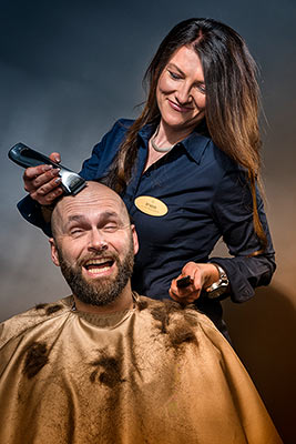 Public Relation Fotos mit Nils Schumann fr Friseursalon Haarkunst in Erfurt.