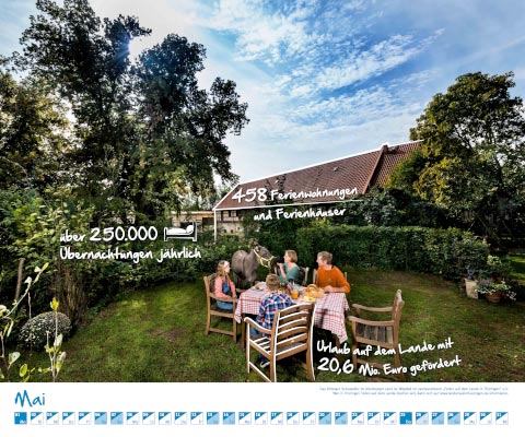 Public Relation Fotos fr Jahreskalender Thringer Ministerium fr Infrastruktur und Landwirtschaft. 